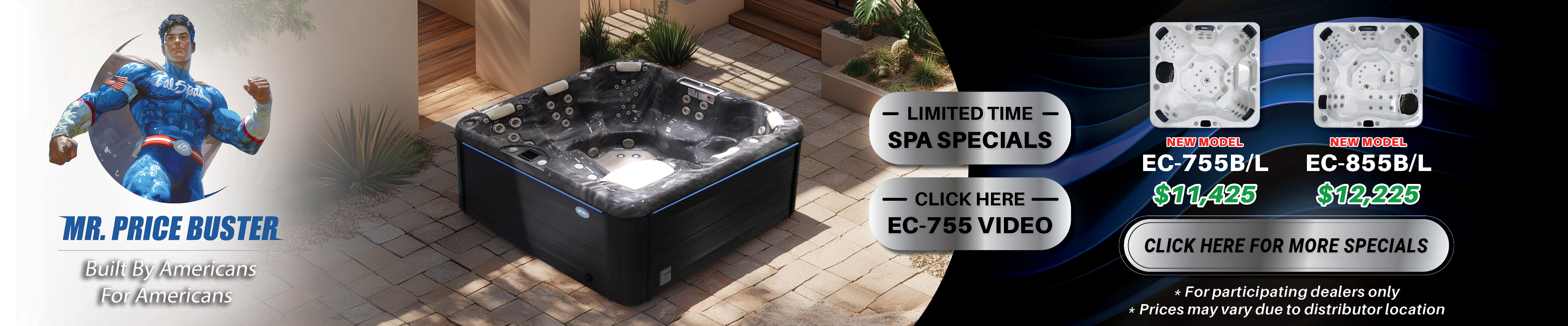 Calspas hot tub being used in a family setting - Broken Bow